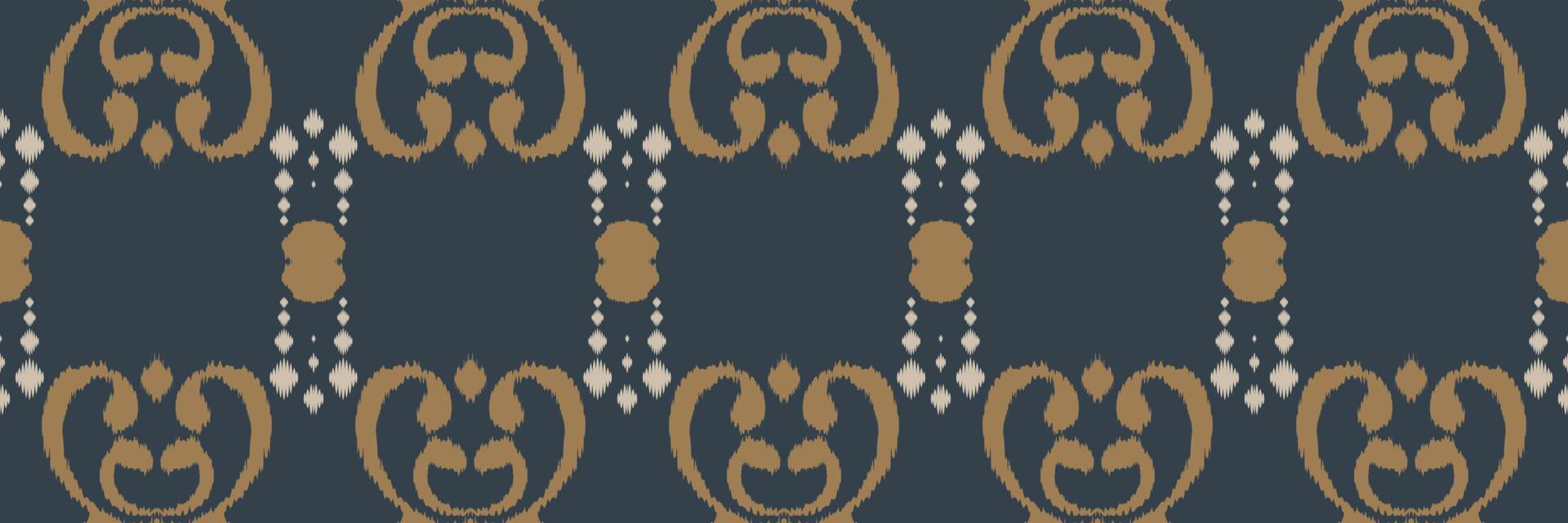 ikat cadre batik textile modèle sans couture conception de vecteur numérique pour impression saree kurti borneo tissu frontière brosse symboles échantillons élégant
