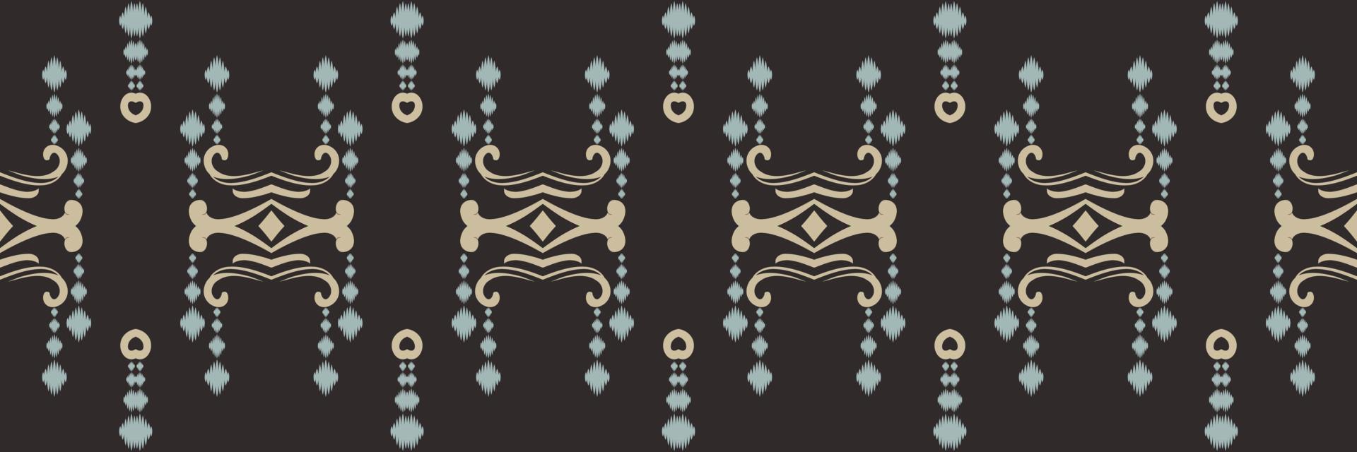 batik textile ethnique ikat vecteur modèle sans couture conception de vecteur numérique pour impression saree kurti borneo tissu frontière brosse symboles échantillons fête porter