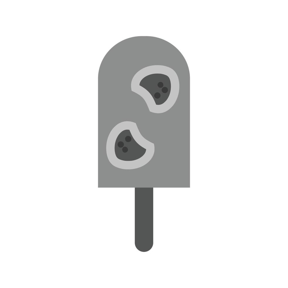 icône plate en niveaux de gris de barre de fraise vecteur