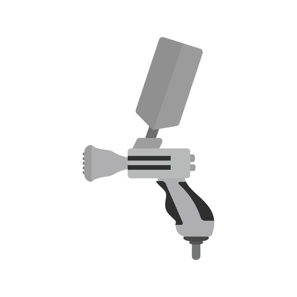 icône de flacon pulvérisateur plat en niveaux de gris vecteur