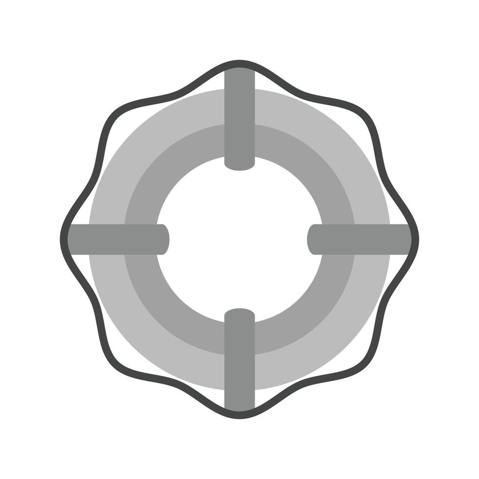 icône plate en niveaux de gris du tube de vie vecteur