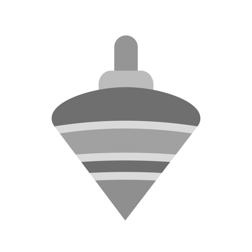 icône plate en niveaux de gris du dessus du jouet vecteur