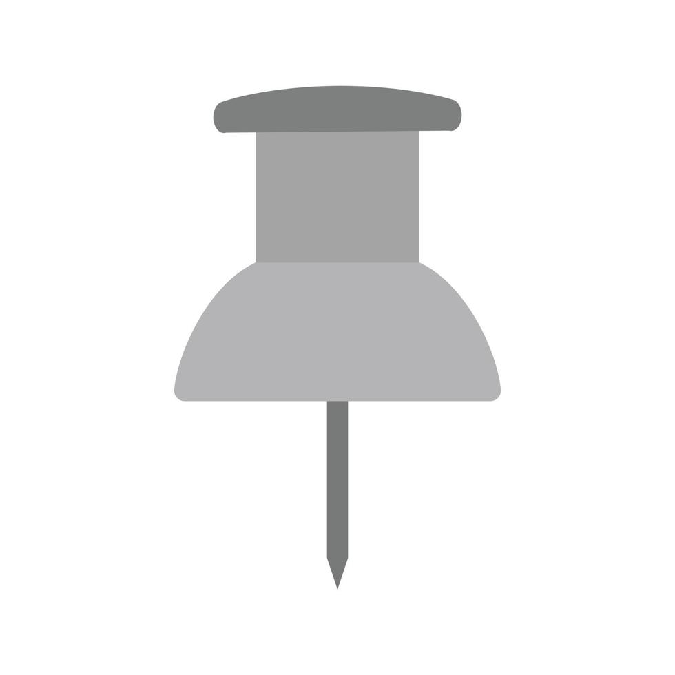 icône de pouce plat en niveaux de gris vecteur