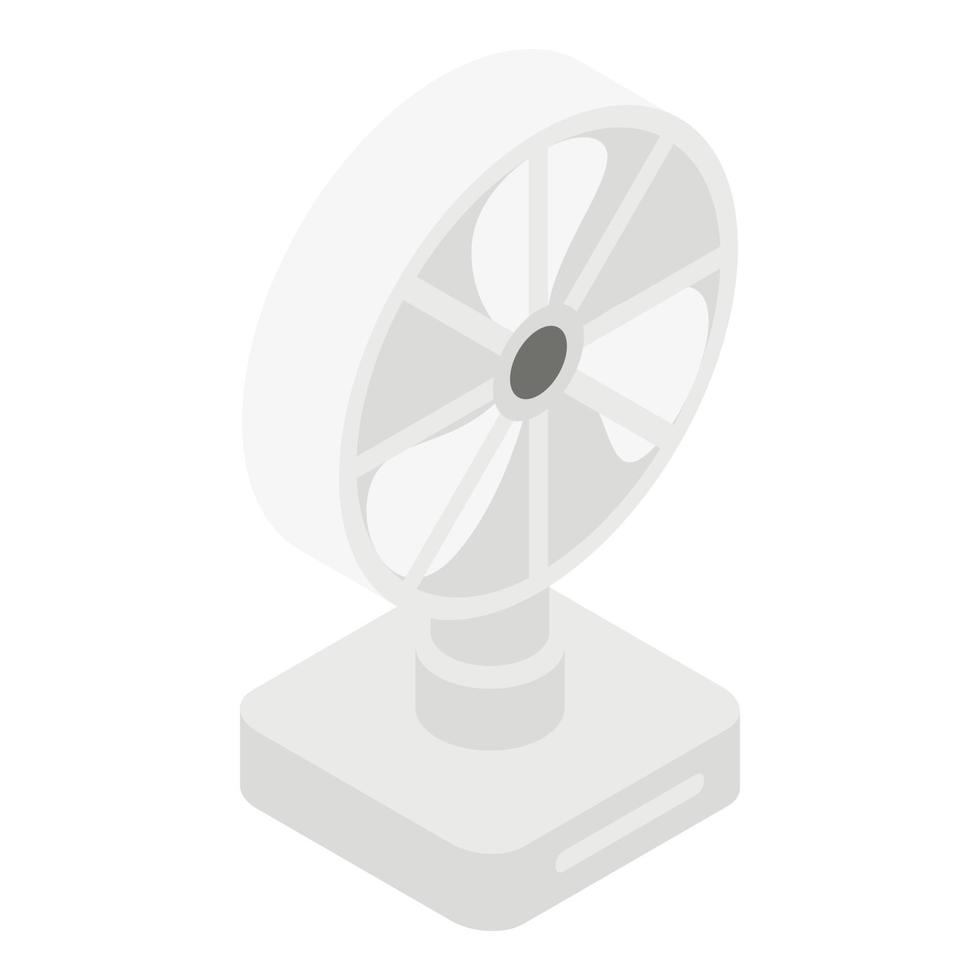 icône de ventilateur de bureau, style isométrique vecteur
