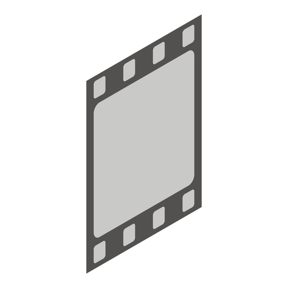 icône de film, style isométrique vecteur