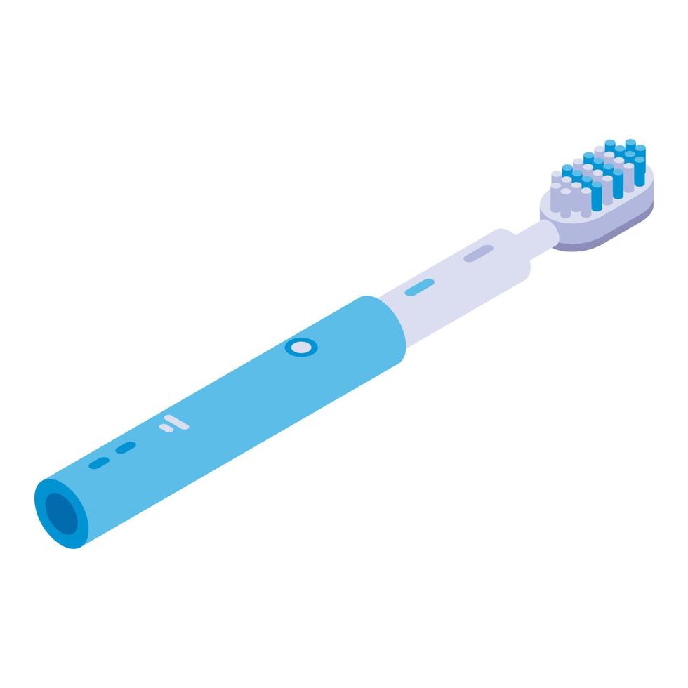 icône de brosse à dents électrique pour enfant, style isométrique vecteur