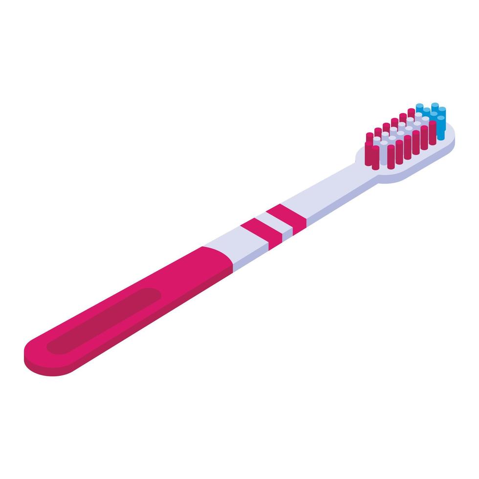 icône de brosse à dents orale, style isométrique vecteur