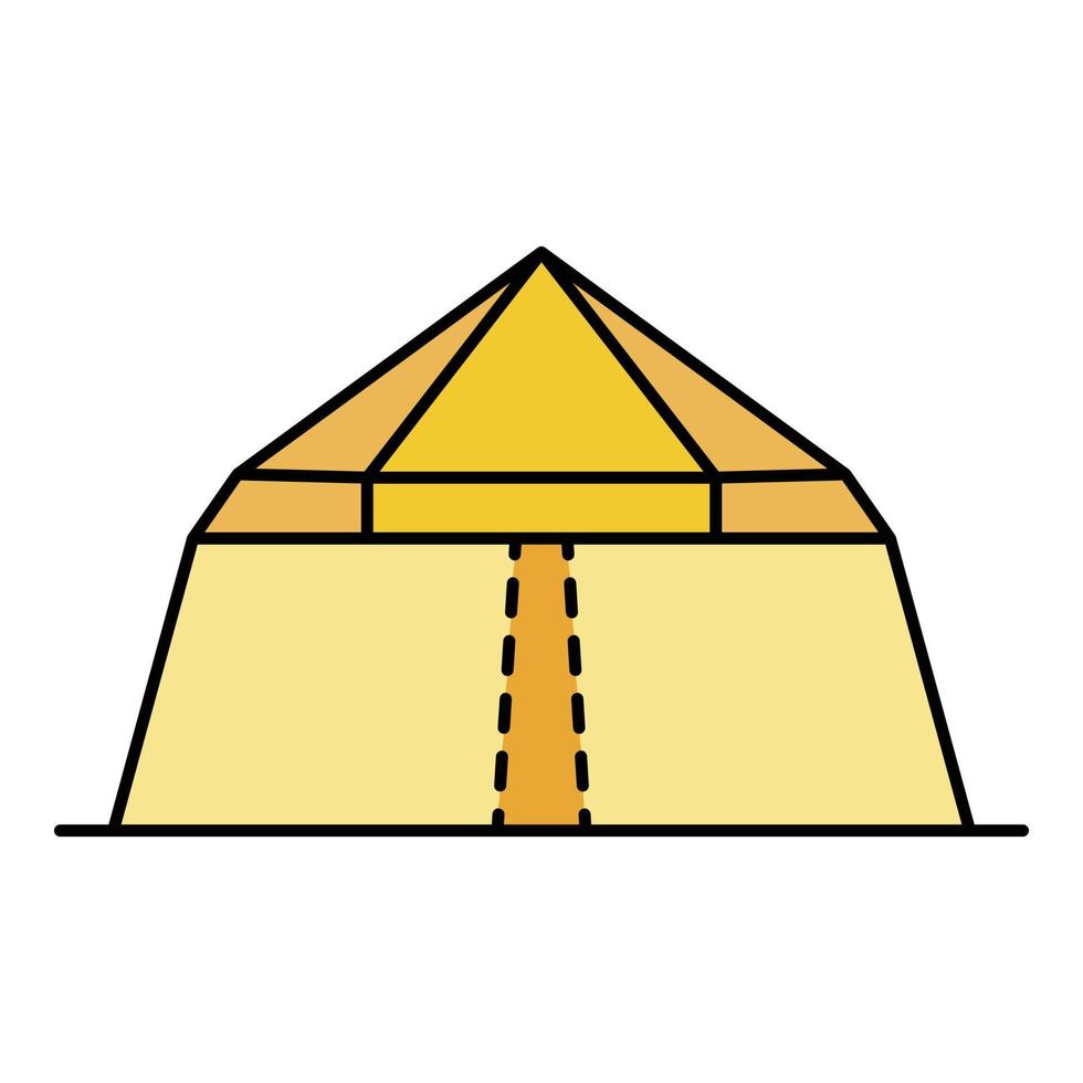 vecteur de contour de couleur d'icône de canopée