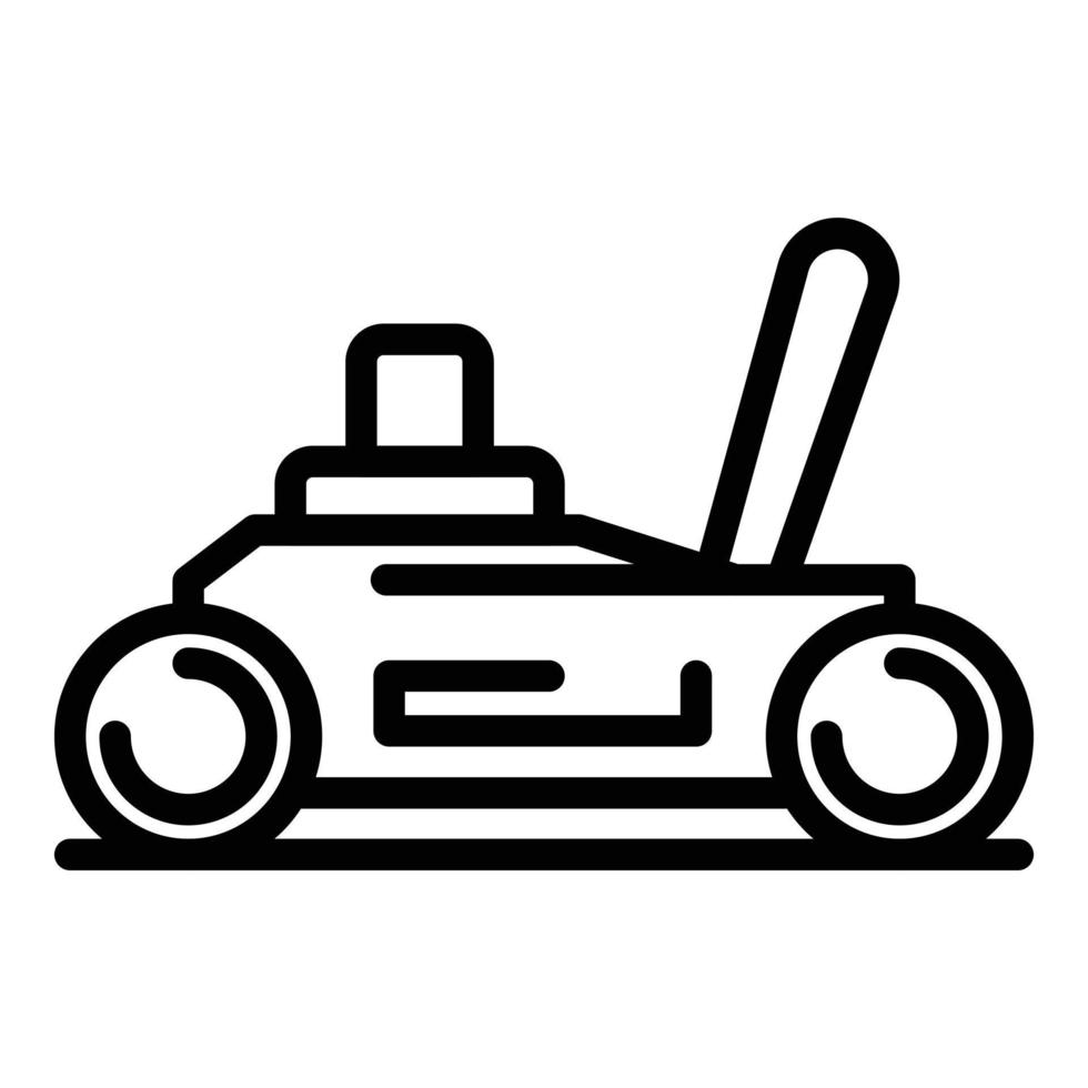 icône de cric de voiture, style de contour vecteur