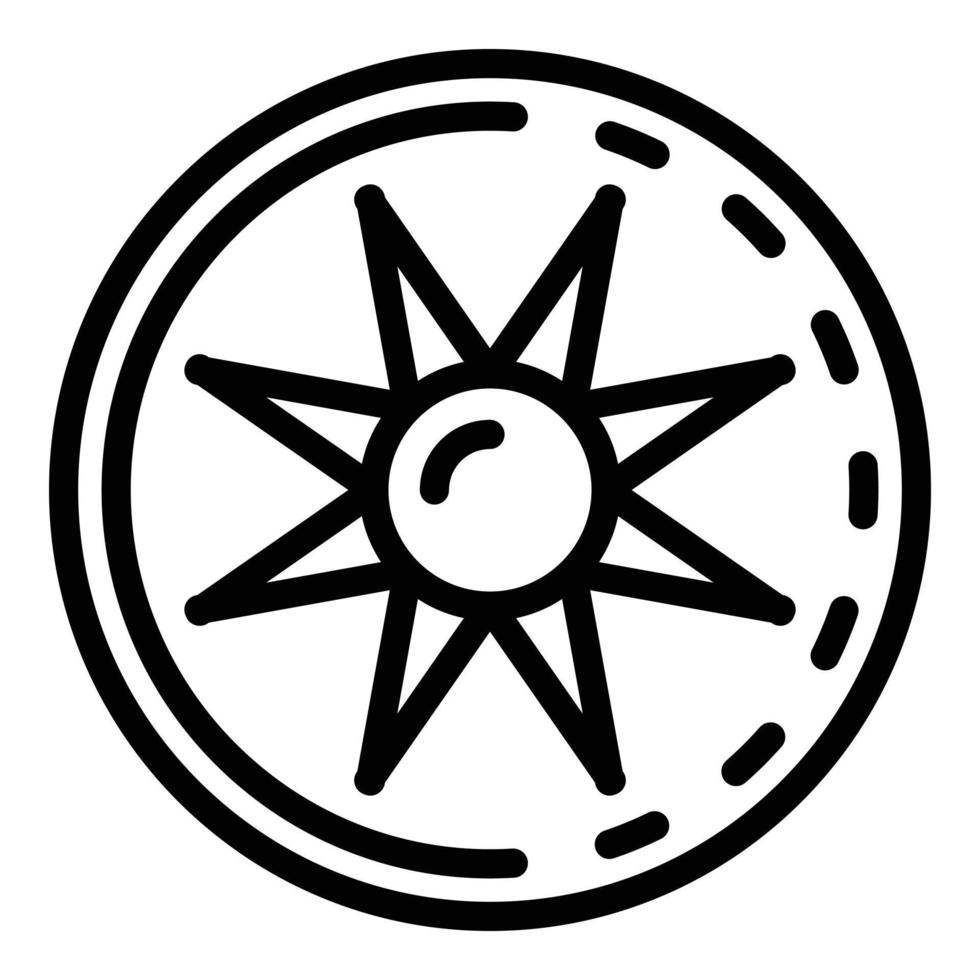 icône de symbole de réparation d'avion, style de contour vecteur