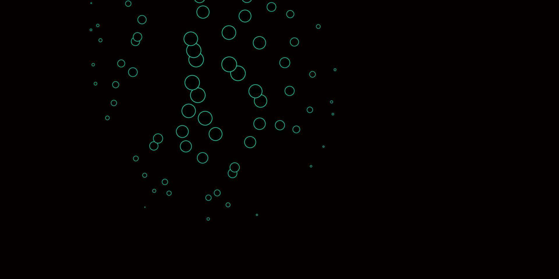 disposition de vecteur vert foncé avec des formes de cercle.