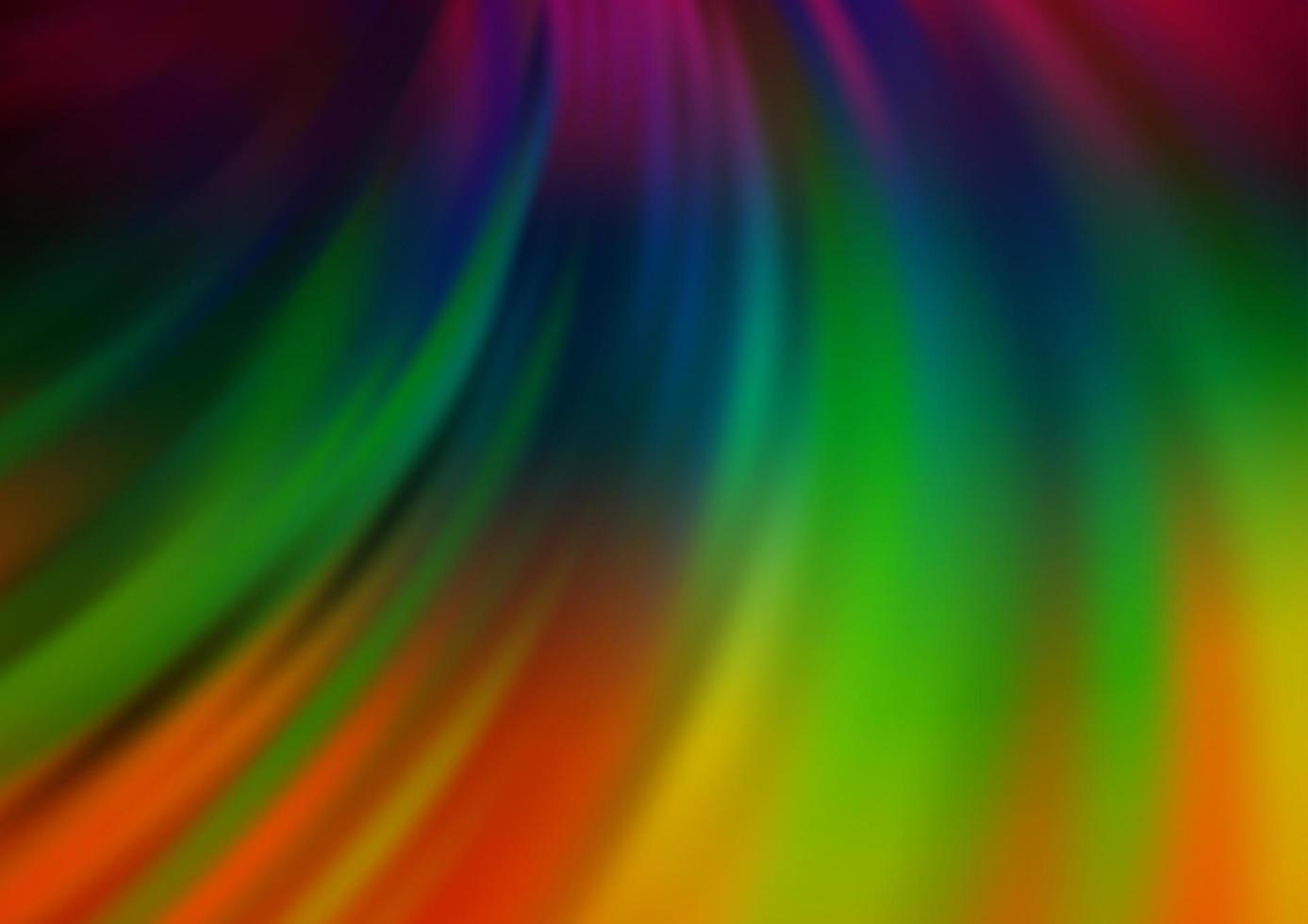 multicolore foncé, arrière-plan vectoriel arc-en-ciel avec des formes de bulles.