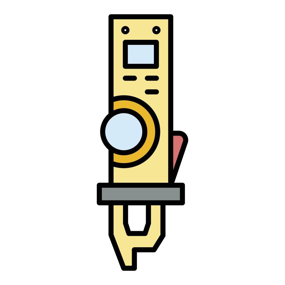 vecteur de contour de couleur d'icône d'outil de soudeur électrique