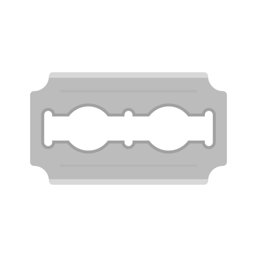 icône plate en niveaux de gris de lame de rasoir vecteur