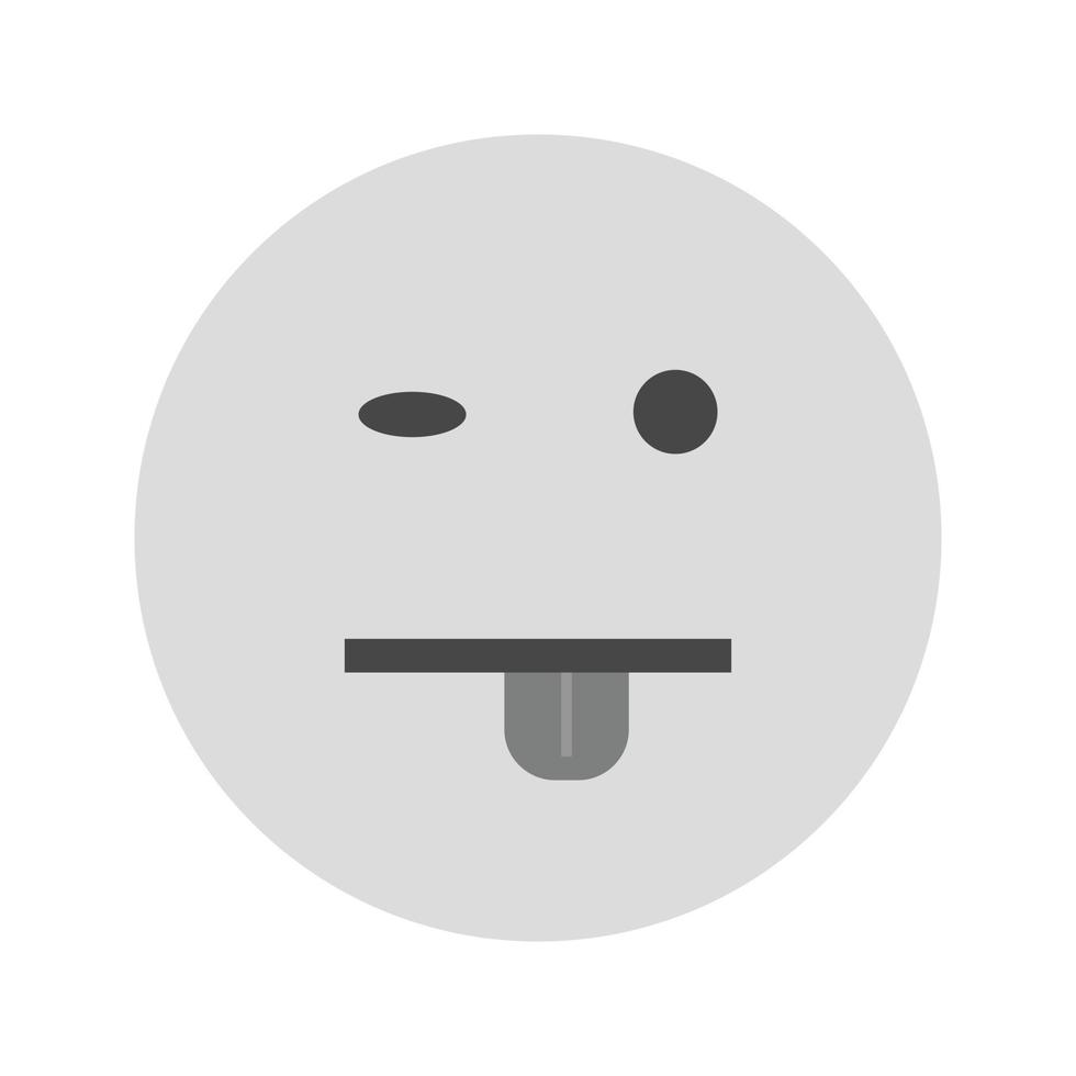 icône plate en niveaux de gris de la langue vecteur