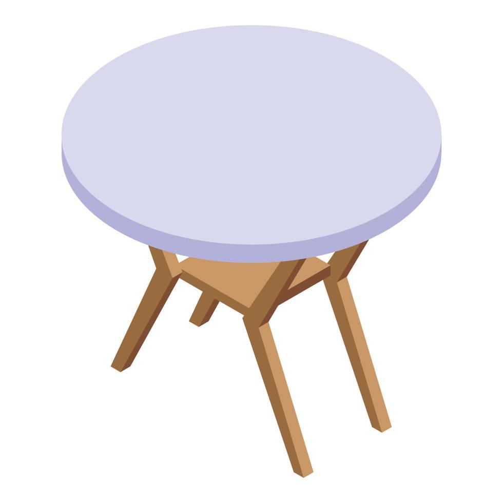 icône de table à manger, style isométrique vecteur