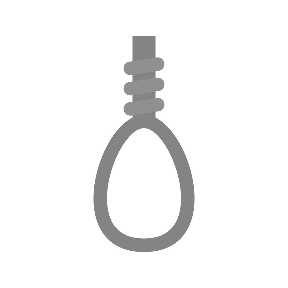 icône de nœud plat en niveaux de gris vecteur