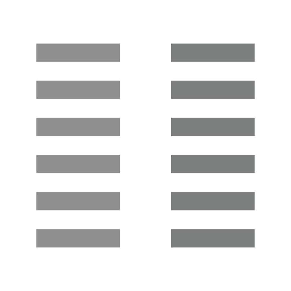 icône plate en niveaux de gris des colonnes vecteur