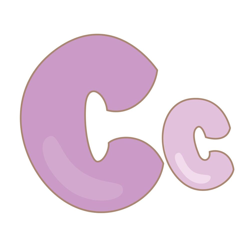 alphabet c pour illustration de vocabulaire clipart vectoriel