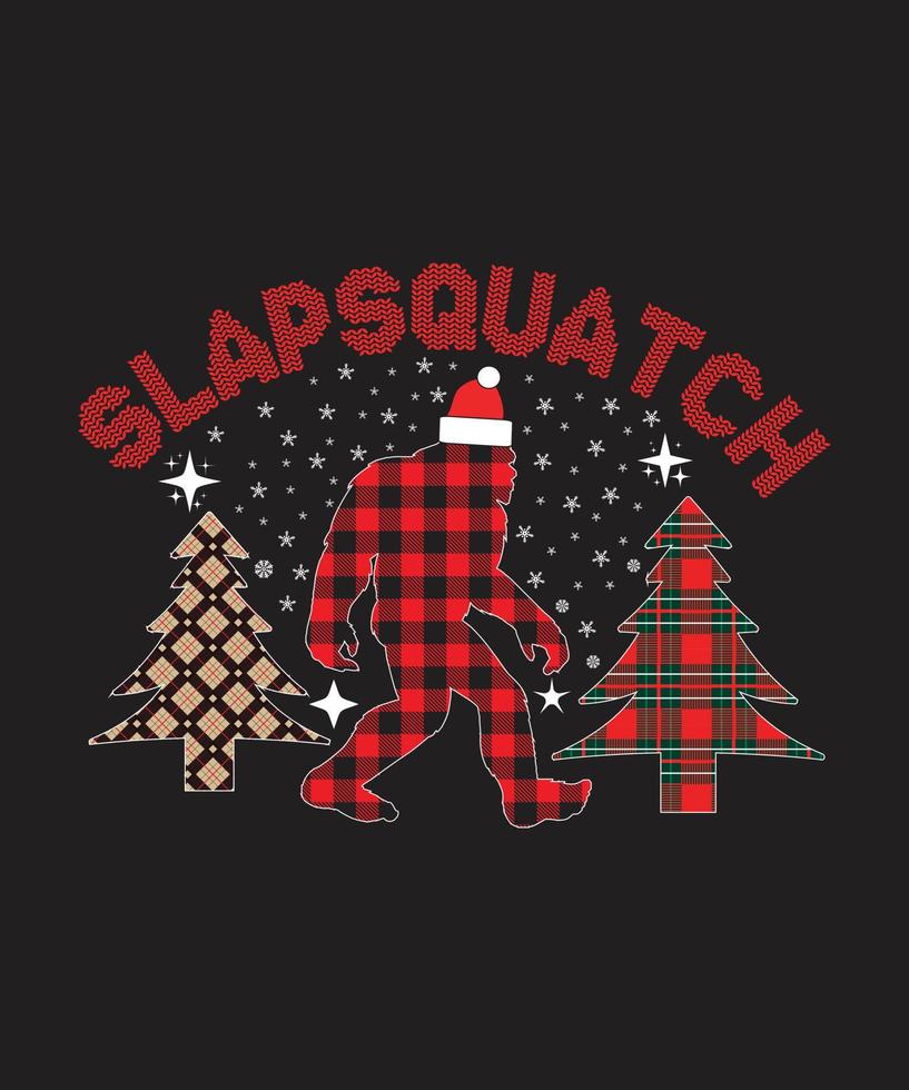 conception de t-shirt slapsquatch.eps vecteur