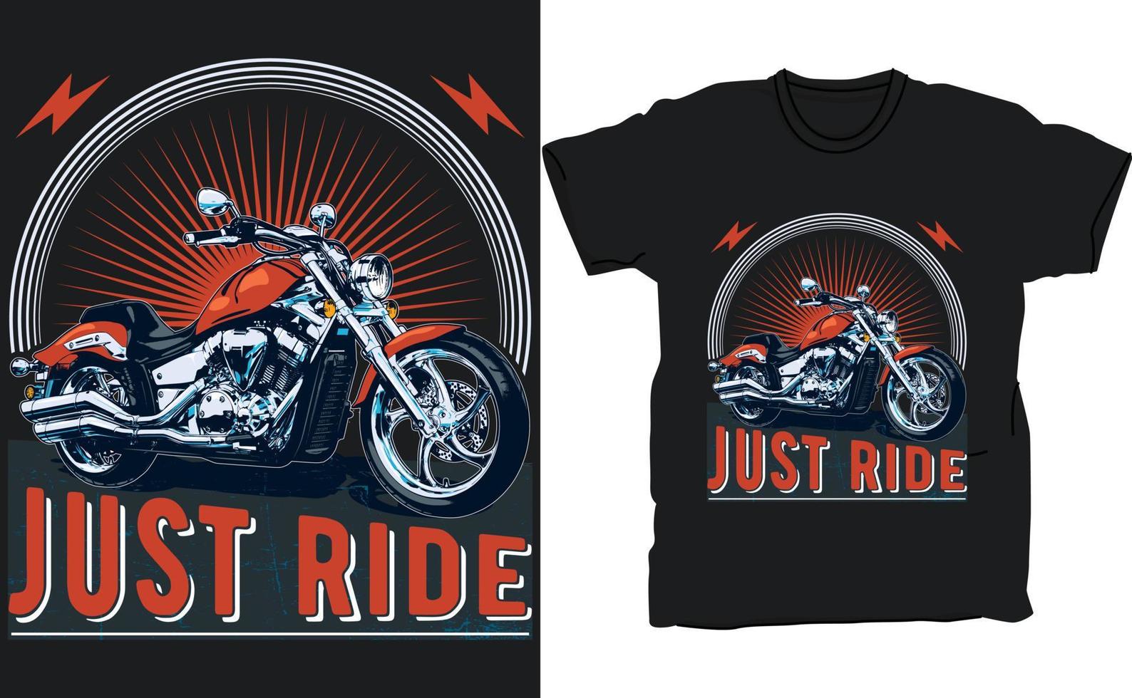 impression de motos vintage pour vêtements, graphiques de t-shirts, conception de t-shirts vectoriels vecteur