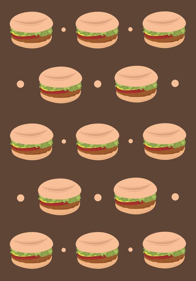 fond d'écran vectoriel hamburger pour la conception graphique et l'élément décoratif