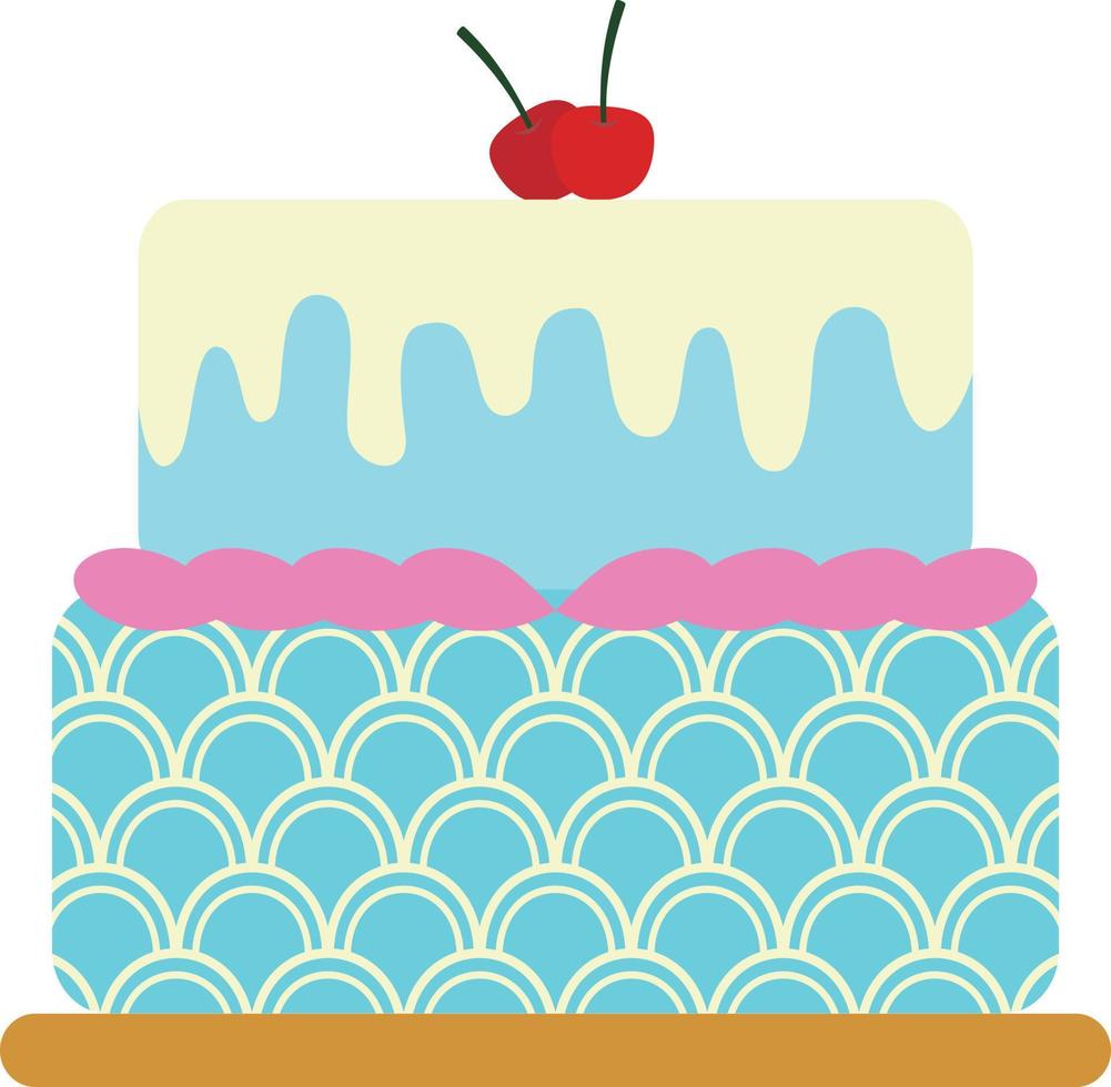 conception d'icône de gâteau de fête, illustration d'élément de gâteau d'anniversaire. vecteur