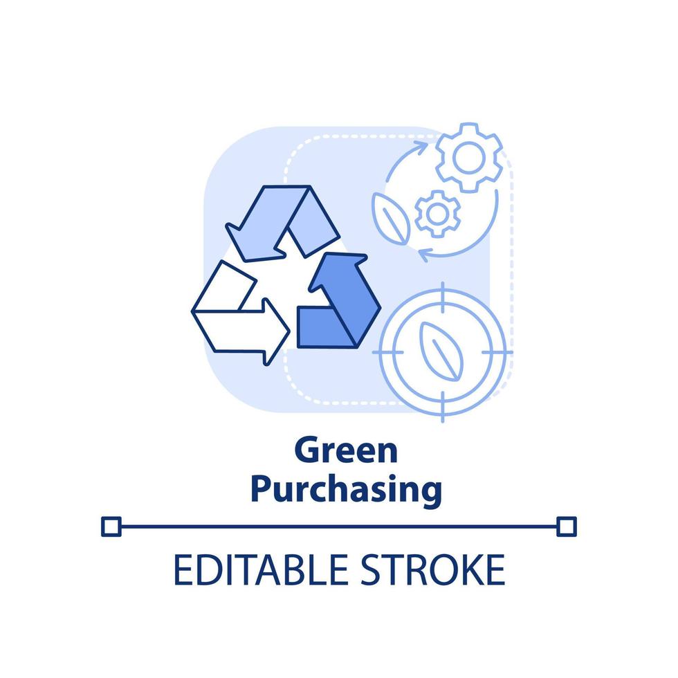 icône de concept bleu clair d'achat vert vecteur