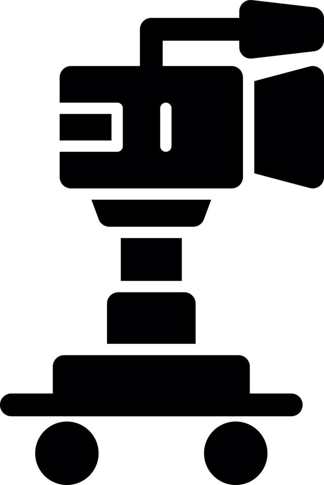 conception d'icône de vecteur de chariot de caméra
