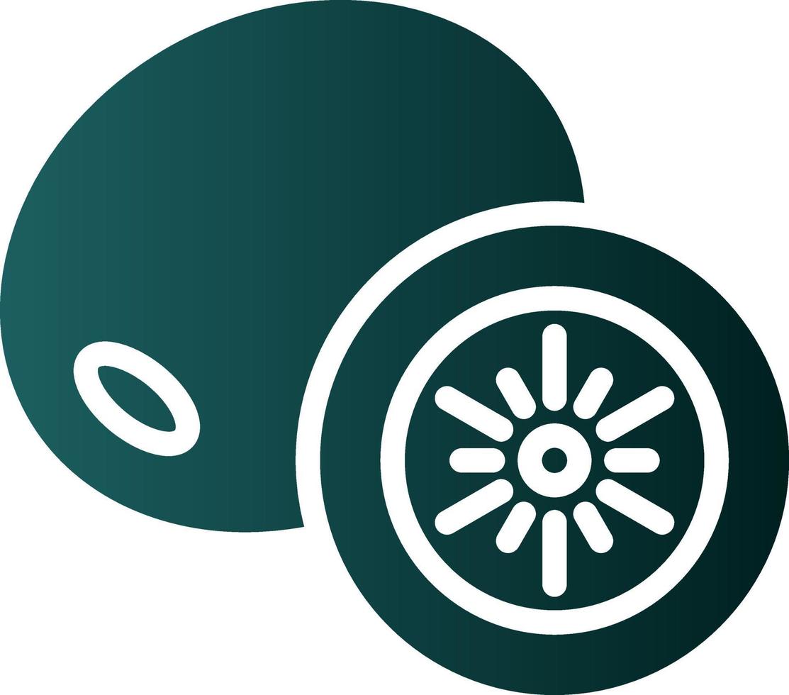 conception d'icône de vecteur de kiwi