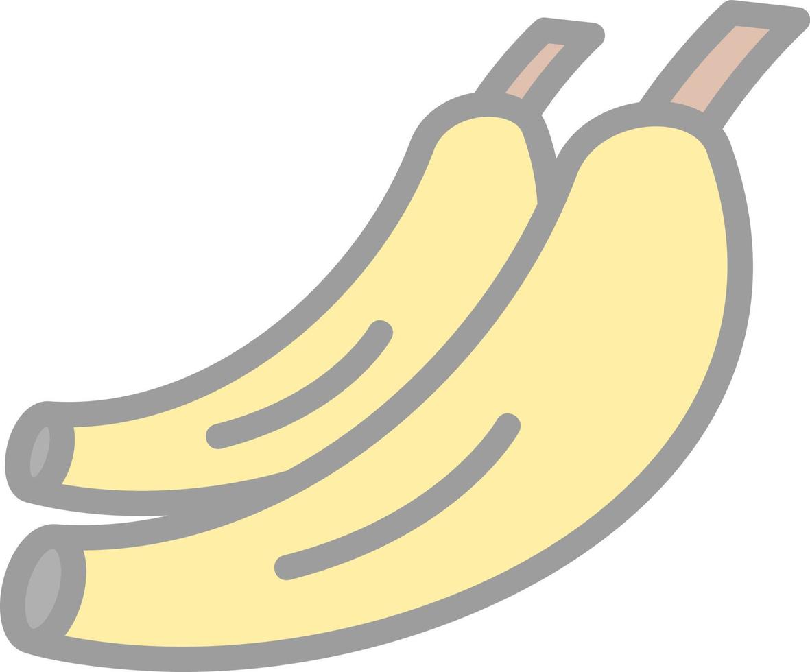 conception d'icône de vecteur de banane