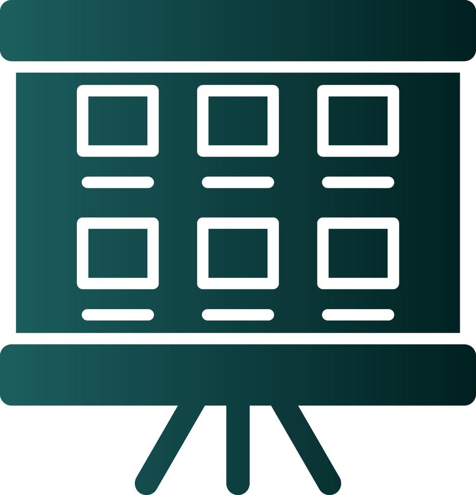 conception d'icône de vecteur de storyboard