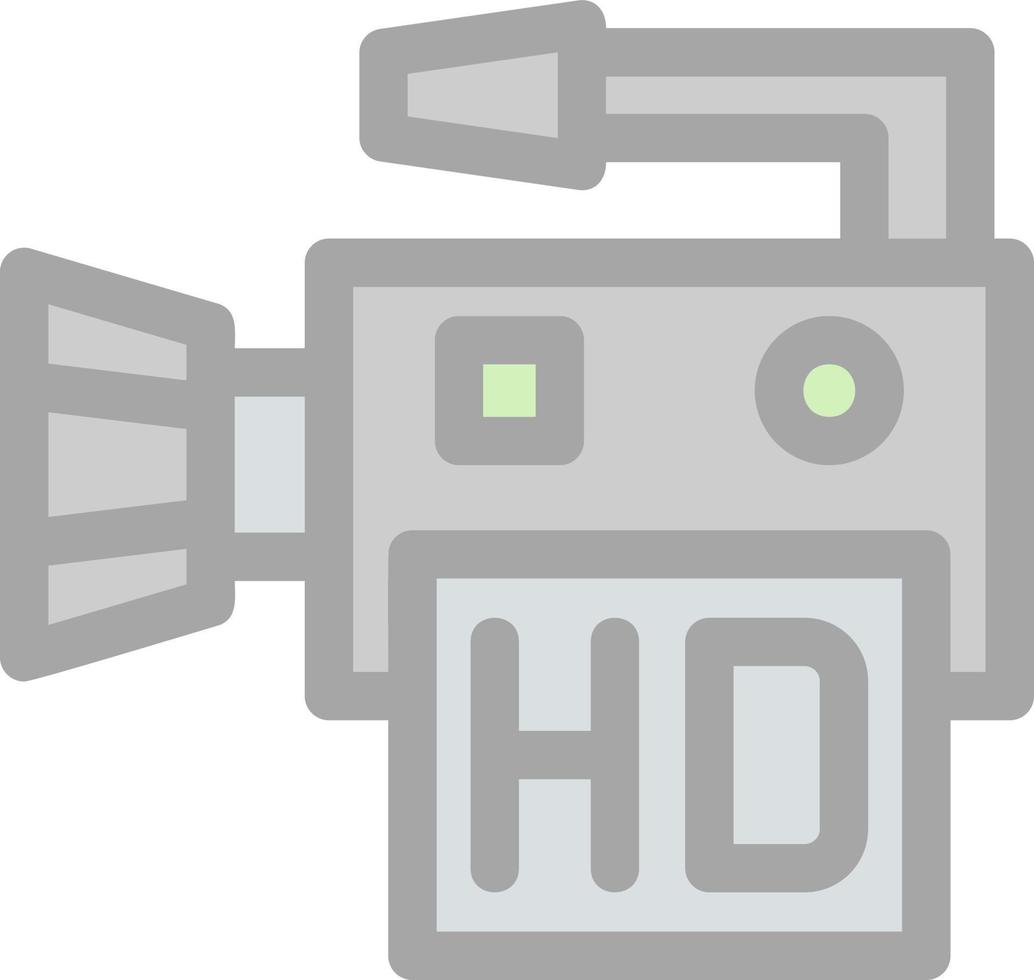 conception d'icône de vecteur de film hd