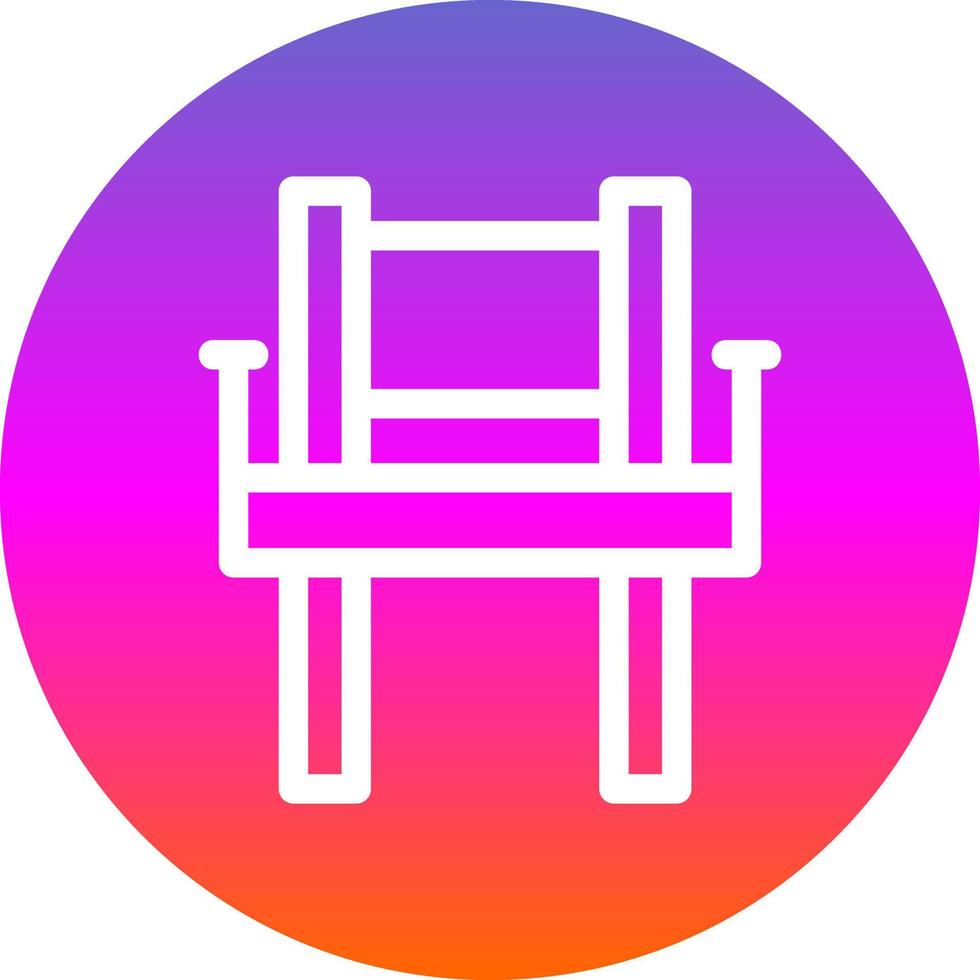 conception d'icône vectorielle de chaise de directeur vecteur