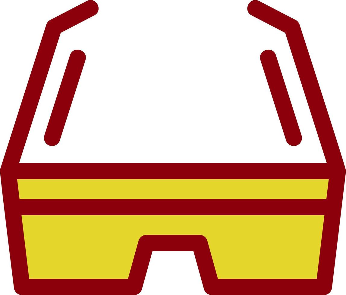 Conception d'icône de vecteur de lunettes 3d