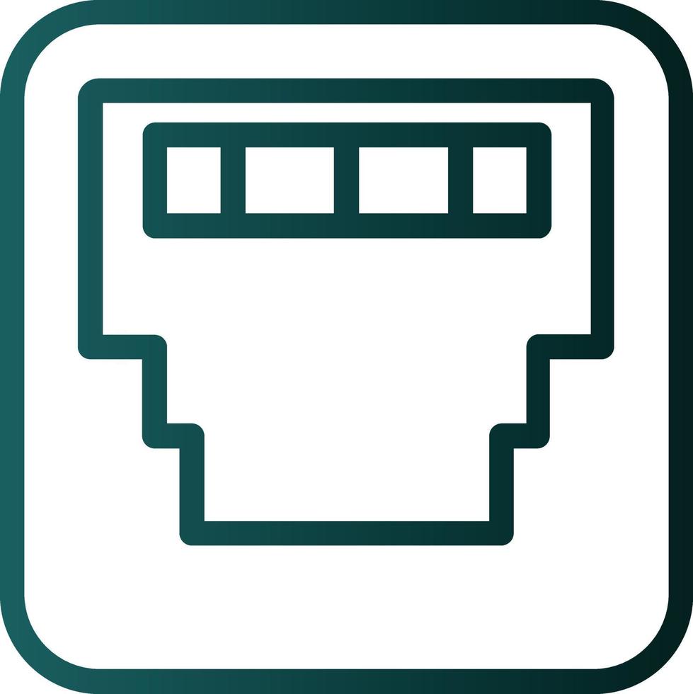 conception d'icônes vectorielles ethernet vecteur