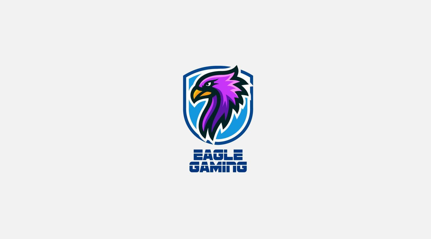 conception de modèle de logo vectoriel de jeu aigle premium