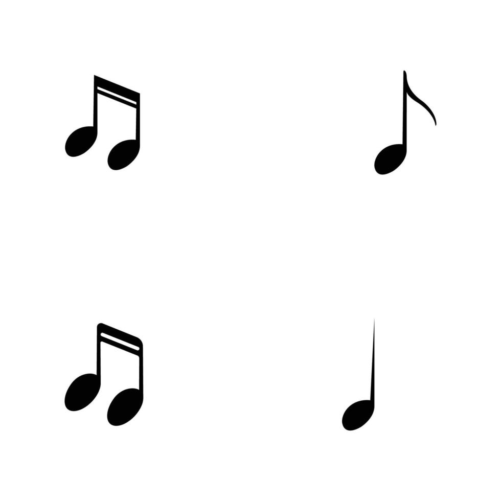 logo note de musique vecteur