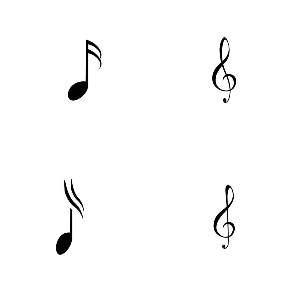 logo note de musique vecteur