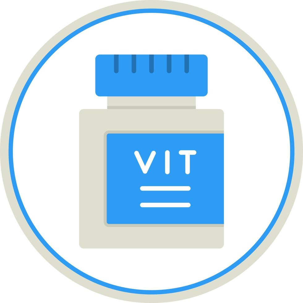 conception d'icône de vecteur de vitamines