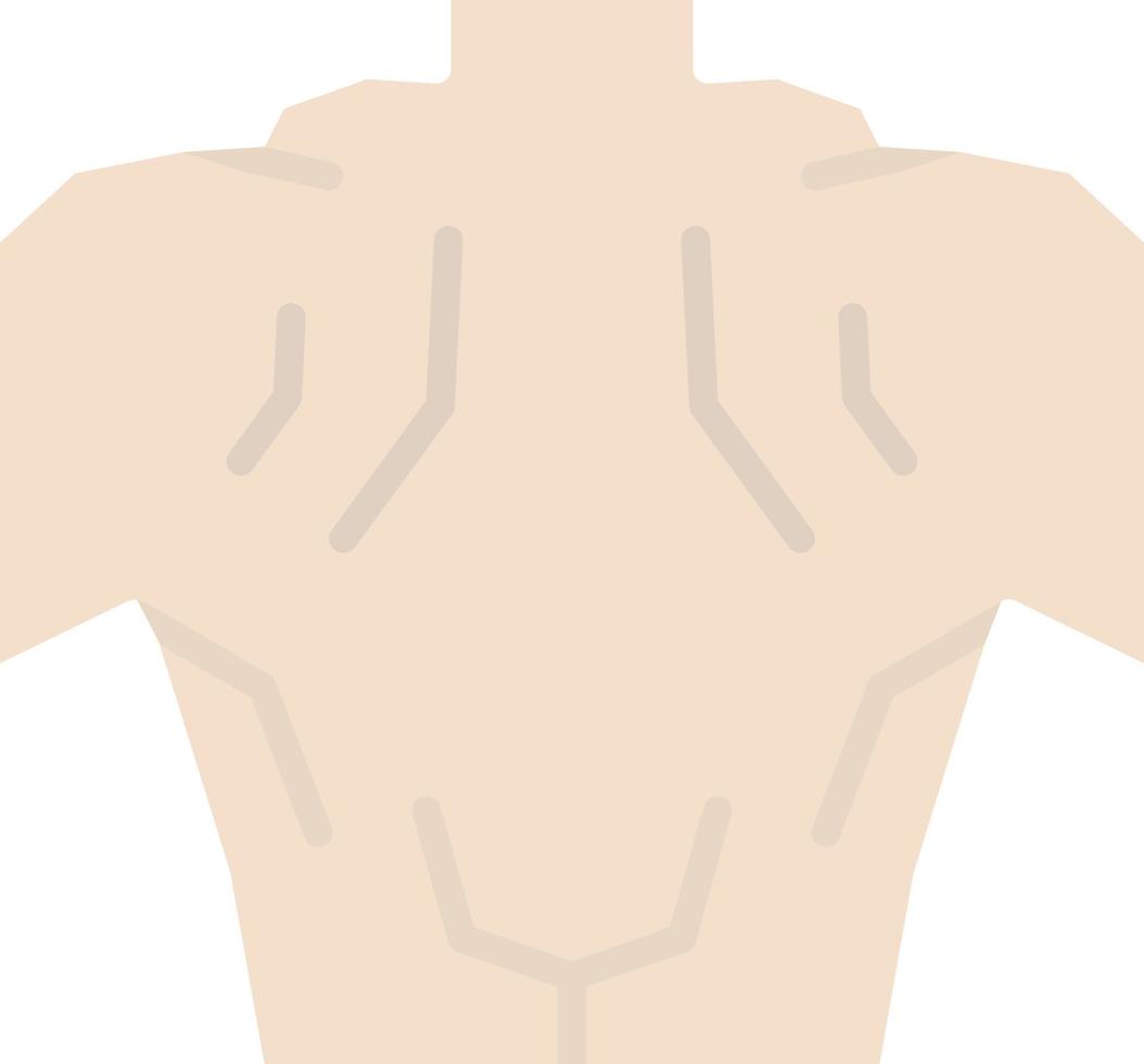 conception d'icône de vecteur de muscle du dos