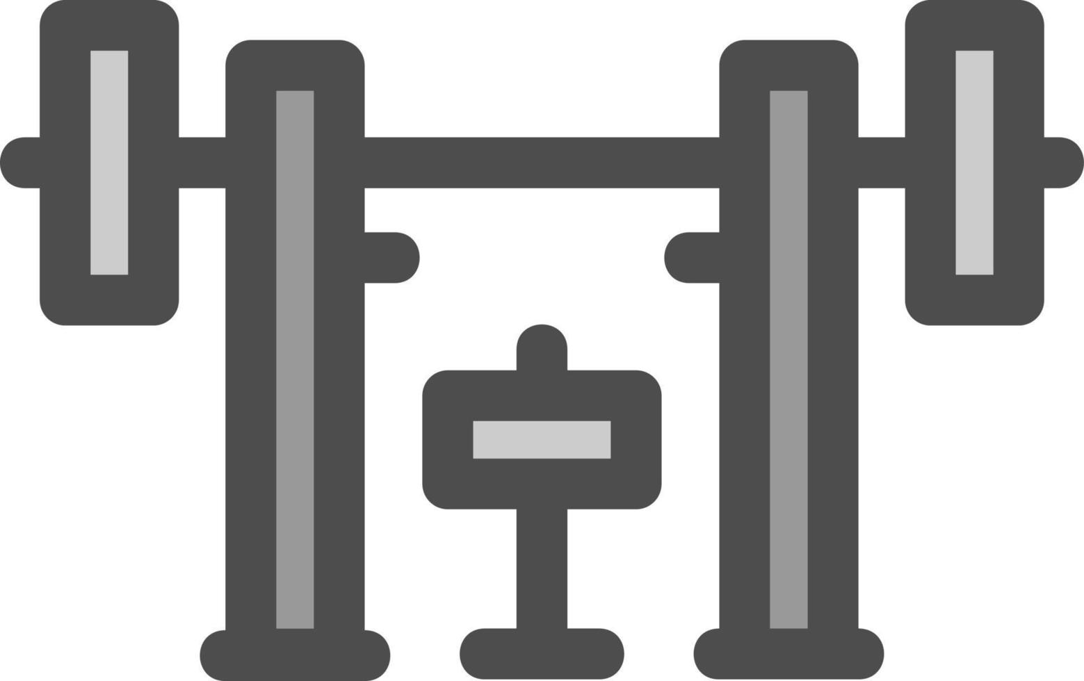 conception d'icône de vecteur de barre de poids