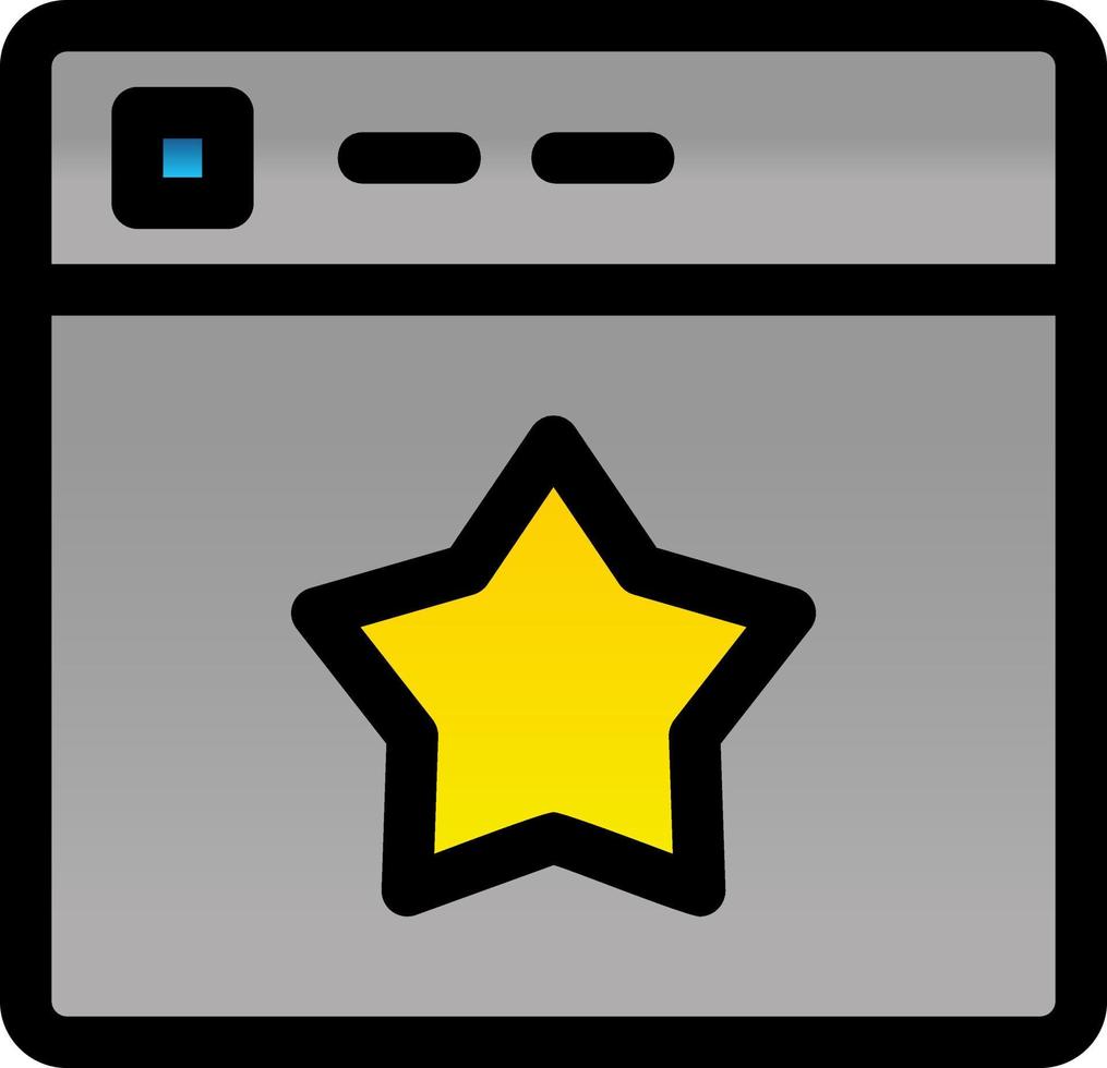 conception d'icône de vecteur d'évaluation de site Web