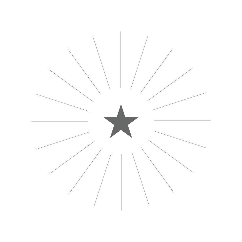 eps10 icône d'art abstrait étoile vecteur gris premium isolé sur fond blanc. symbole de célébration dans un style moderne et plat simple pour la conception de votre site Web, votre logo et votre application mobile
