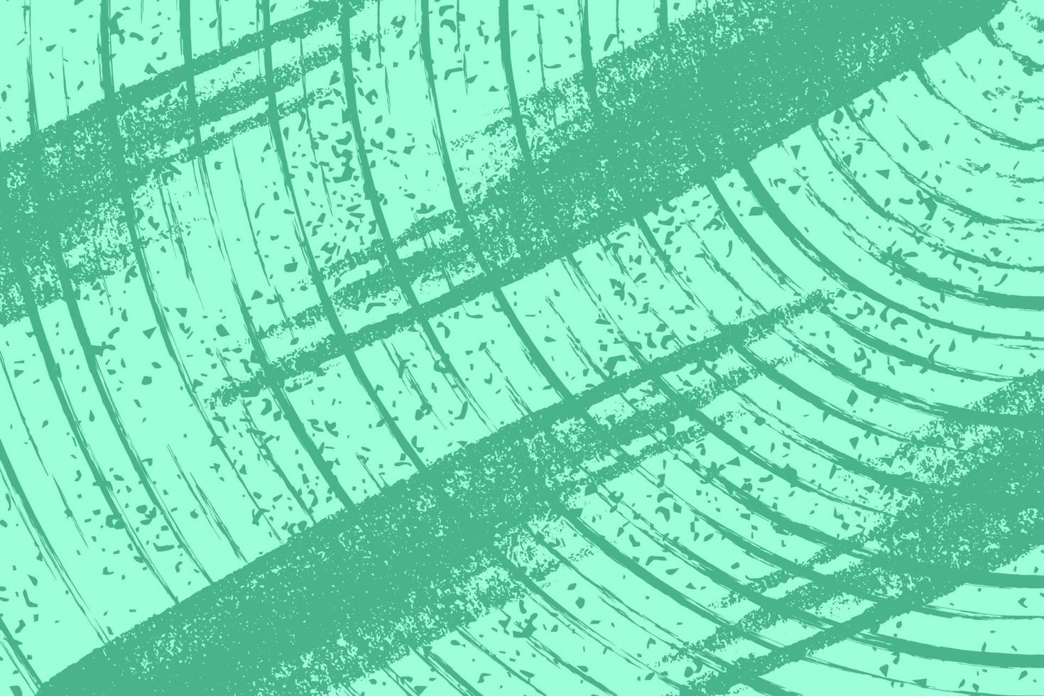 texture de ligne de bande ronde de couleur pastel vert avec fond détaillé grunge en détresse vecteur