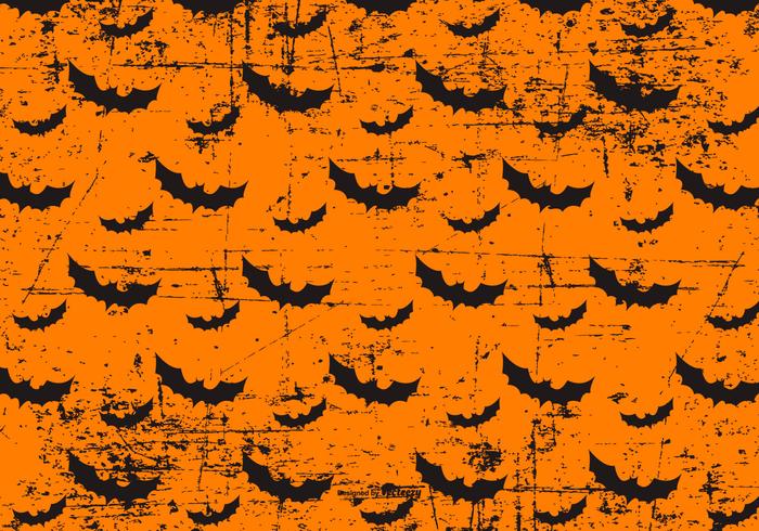 Grunge halloween bats background vecteur