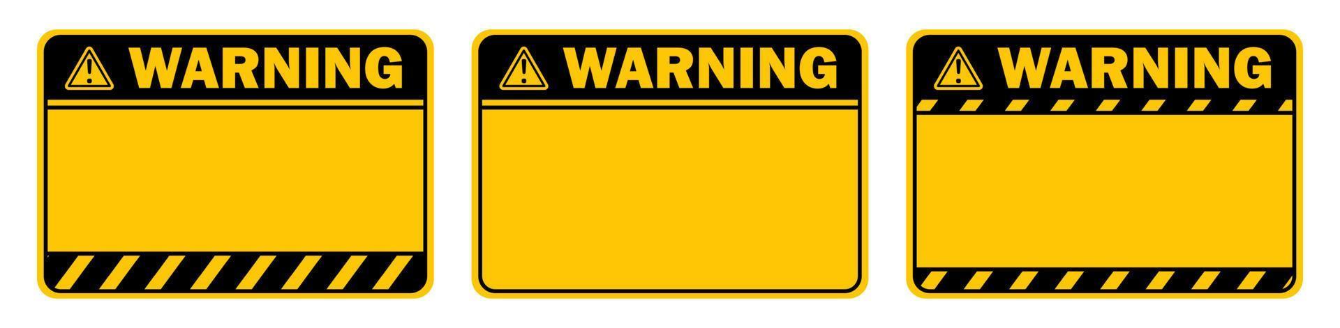 jaune avertissement attention signe texte espace zone message boîte autocollant étiquette objet marchandises marchandise vecteur