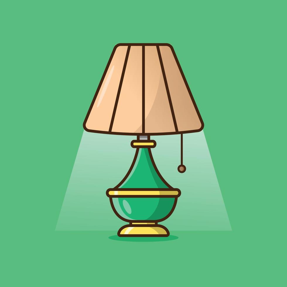 l'illustration de la lampe vecteur