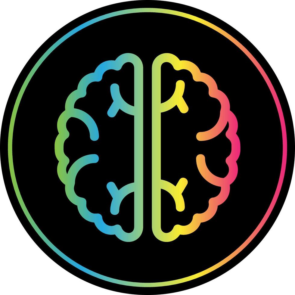 conception d'icône de vecteur de cerveau