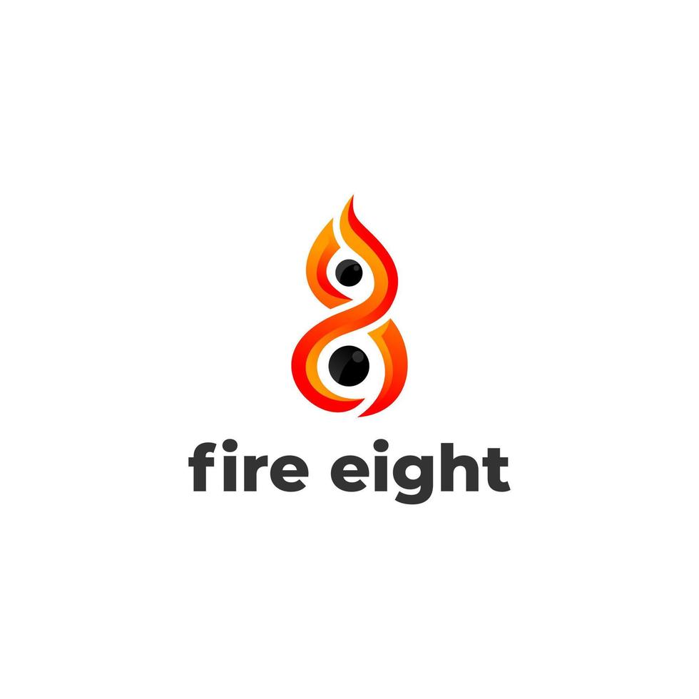 modèle de logo vectoriel de conception de feu